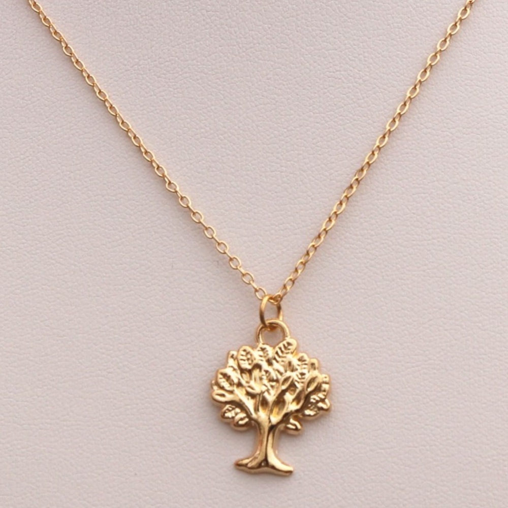 NEW Gold Tree Pendent Necklace - Picture 3 of 3